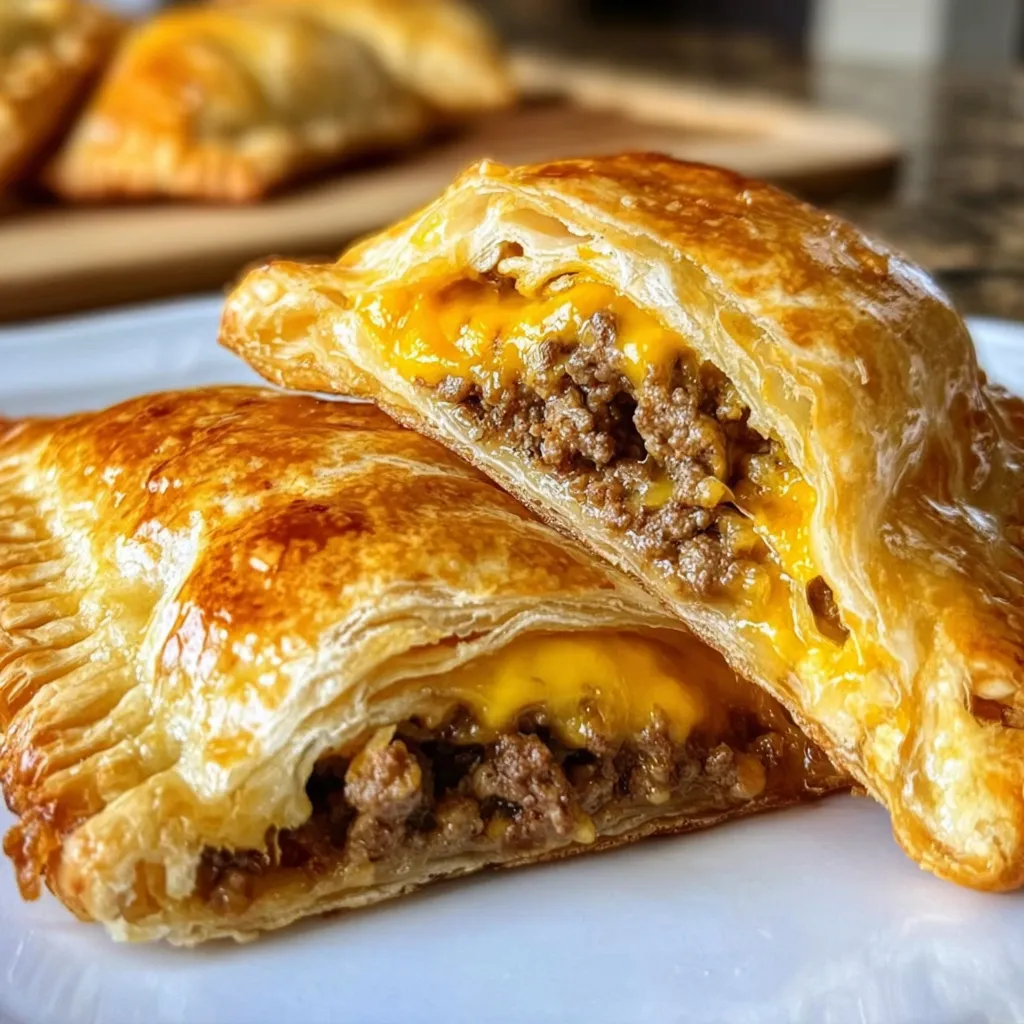 Ultimate Cheeseburger Pockets with Special Sauce and Crispy Golden Crust